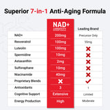 Force Factor NAD+ Longevity Nutrient Complex 40g supplement ingredients list