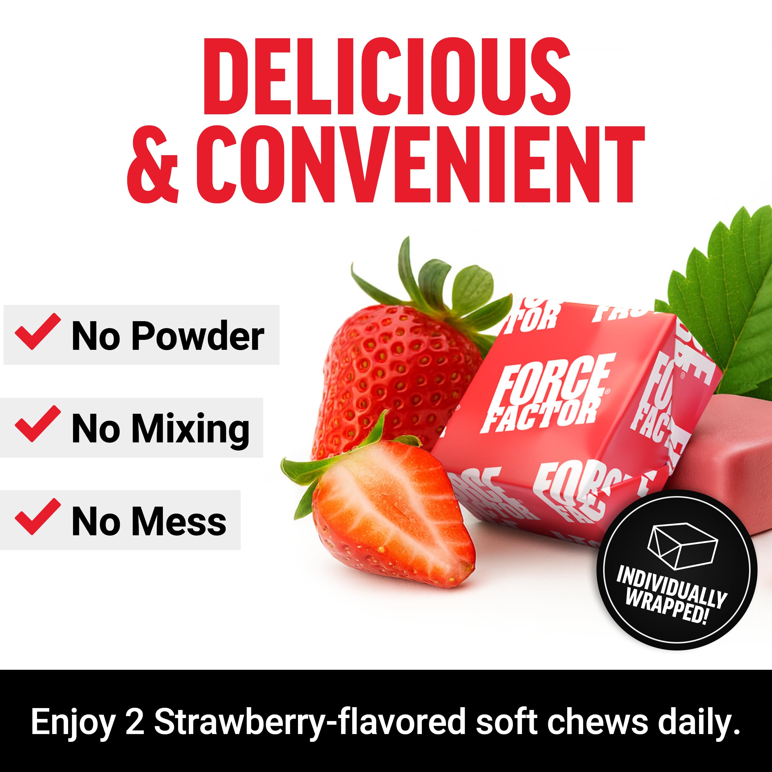 Force Factor NMN Longevity Soft Chews ingredients list