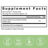 Force Factor Organic Matcha Green Tea Powder 190g packaging