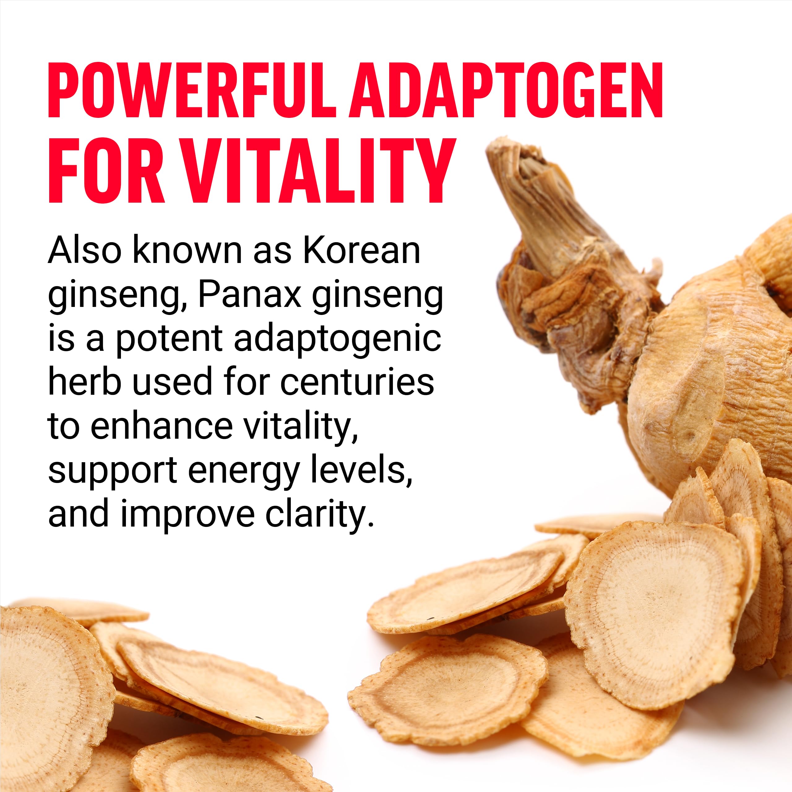 Force Factor Panax Ginseng 72g side view