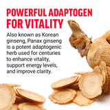 Force Factor Panax Ginseng 72g side view