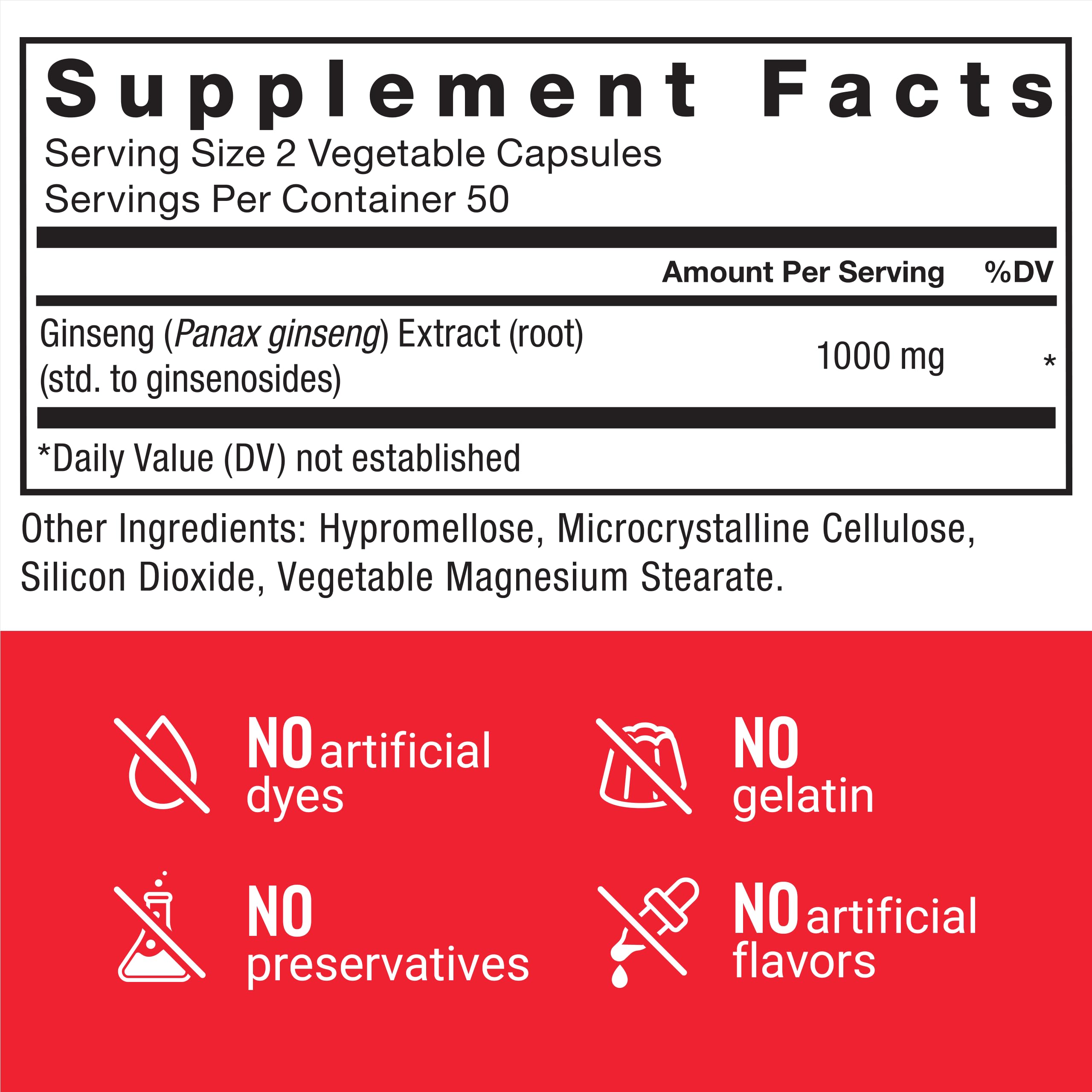 Force Factor Panax Ginseng packaging details