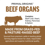 Force Factor Primal Origins Beef Organs ingredients list