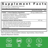 Force Factor ProbioSlim Extra Strength Probiotic bottle with capsules on a wooden table