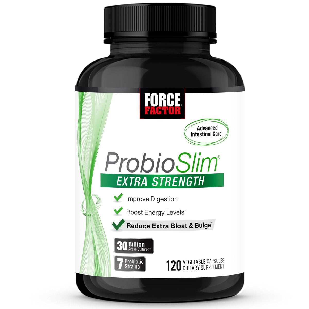 Force Factor ProbioSlim Extra Strength Probiotic front view