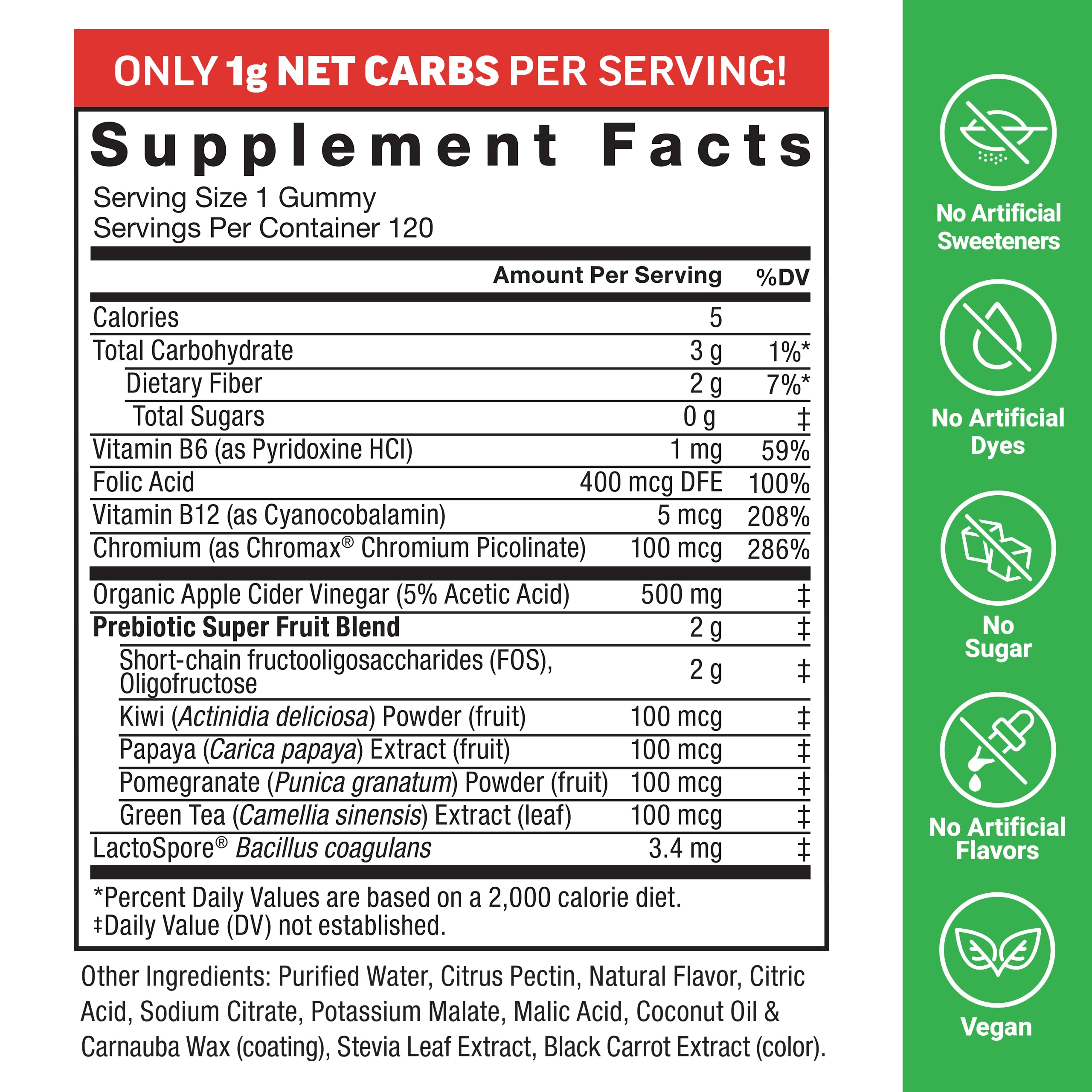 Force Factor ProbioSlim Keto ACV Gummies close-up of gummies