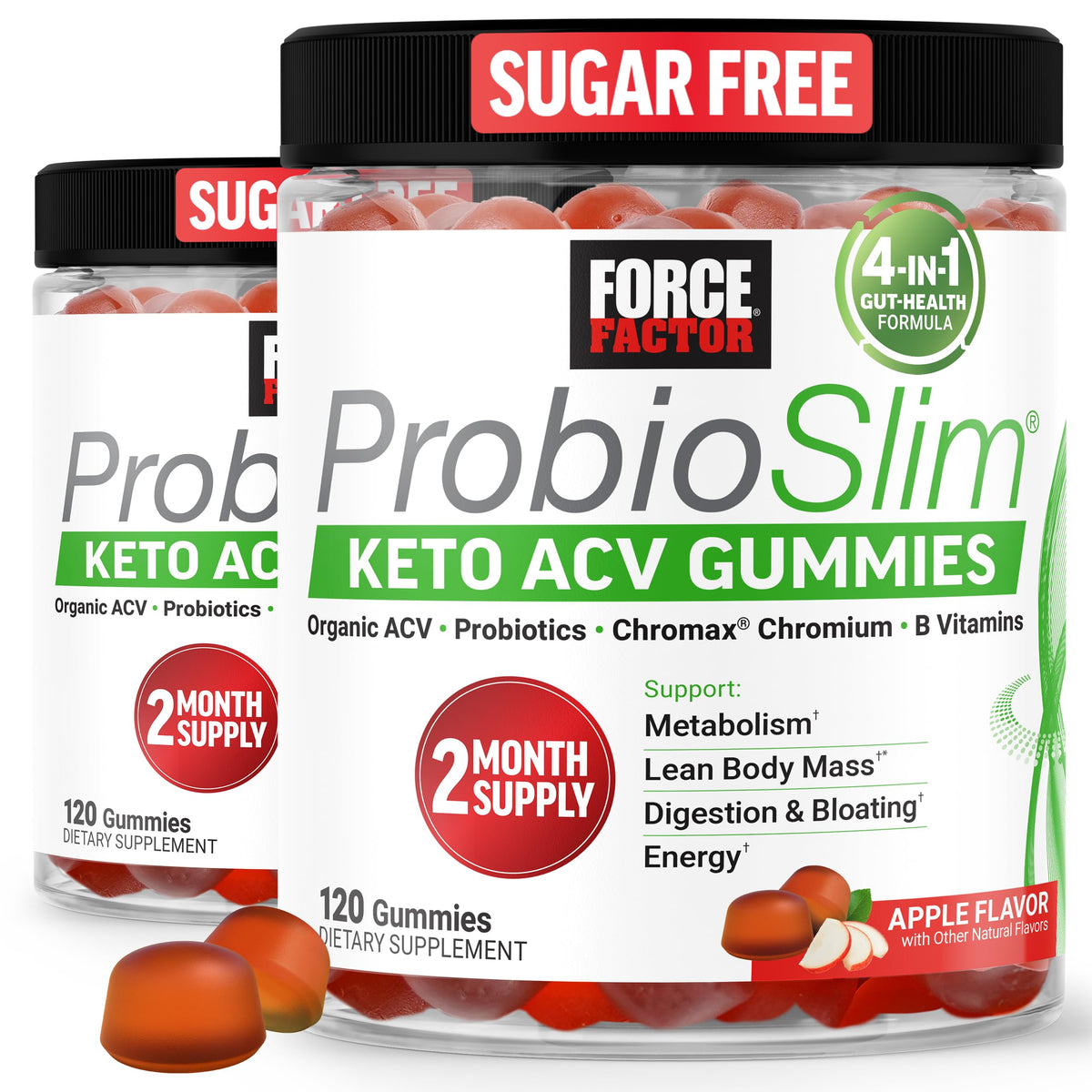 Force Factor ProbioSlim Keto ACV Gummies front view packaging
