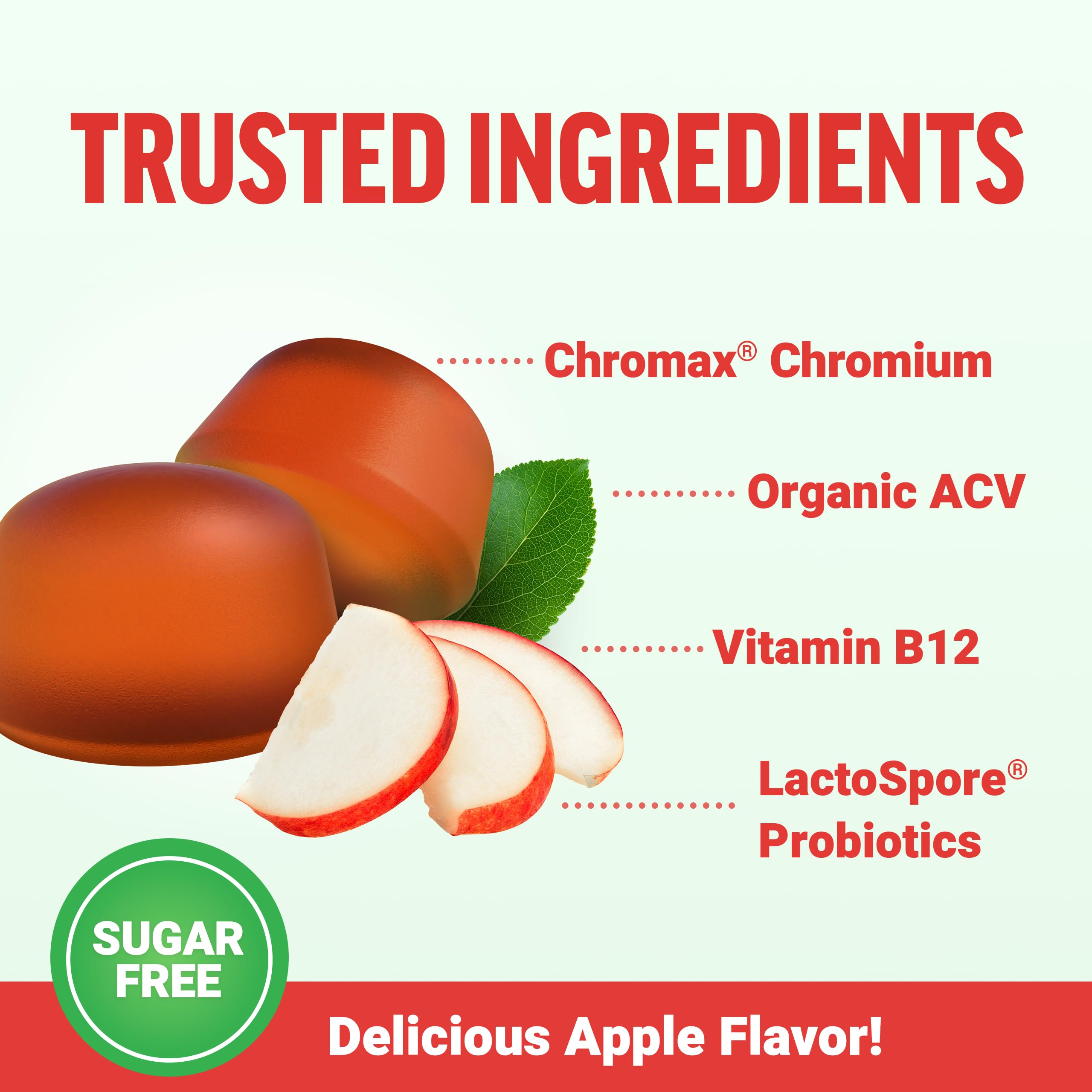 Force Factor ProbioSlim Keto ACV Gummies side view showing ingredients