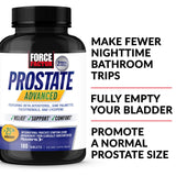 Force Factor Prostate Advanced supplement side view