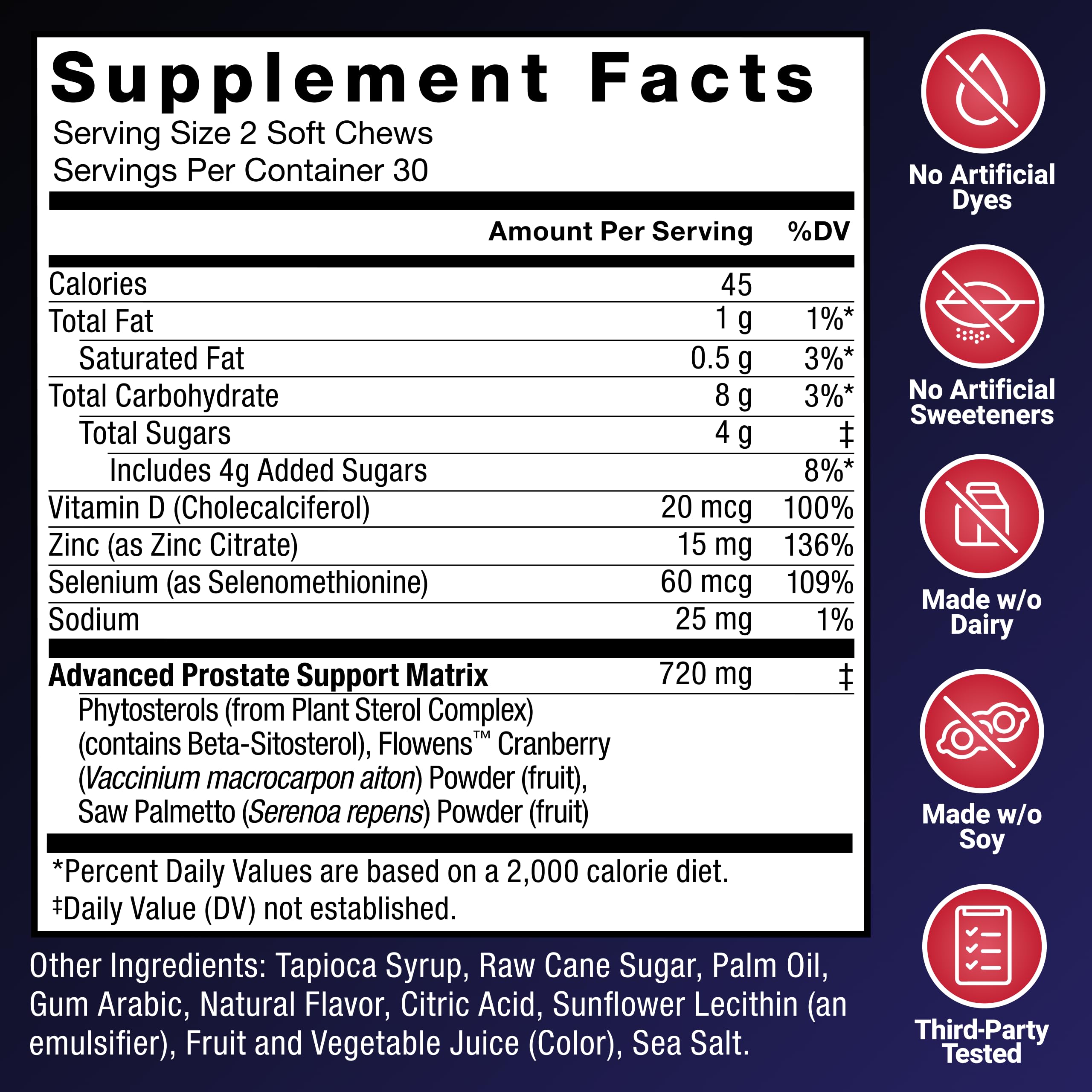 Force Factor Prostate Soft Chews in a lifestyle setting