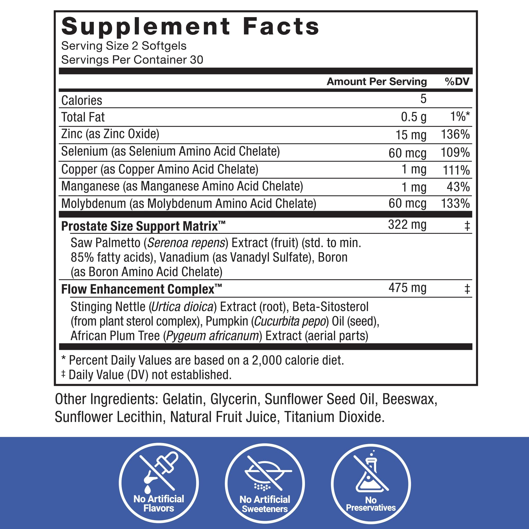 Force Factor Prostate Support Supplement capsules close-up