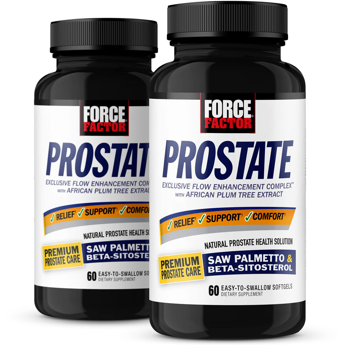 Force Factor Prostate Support Supplement front view 168g