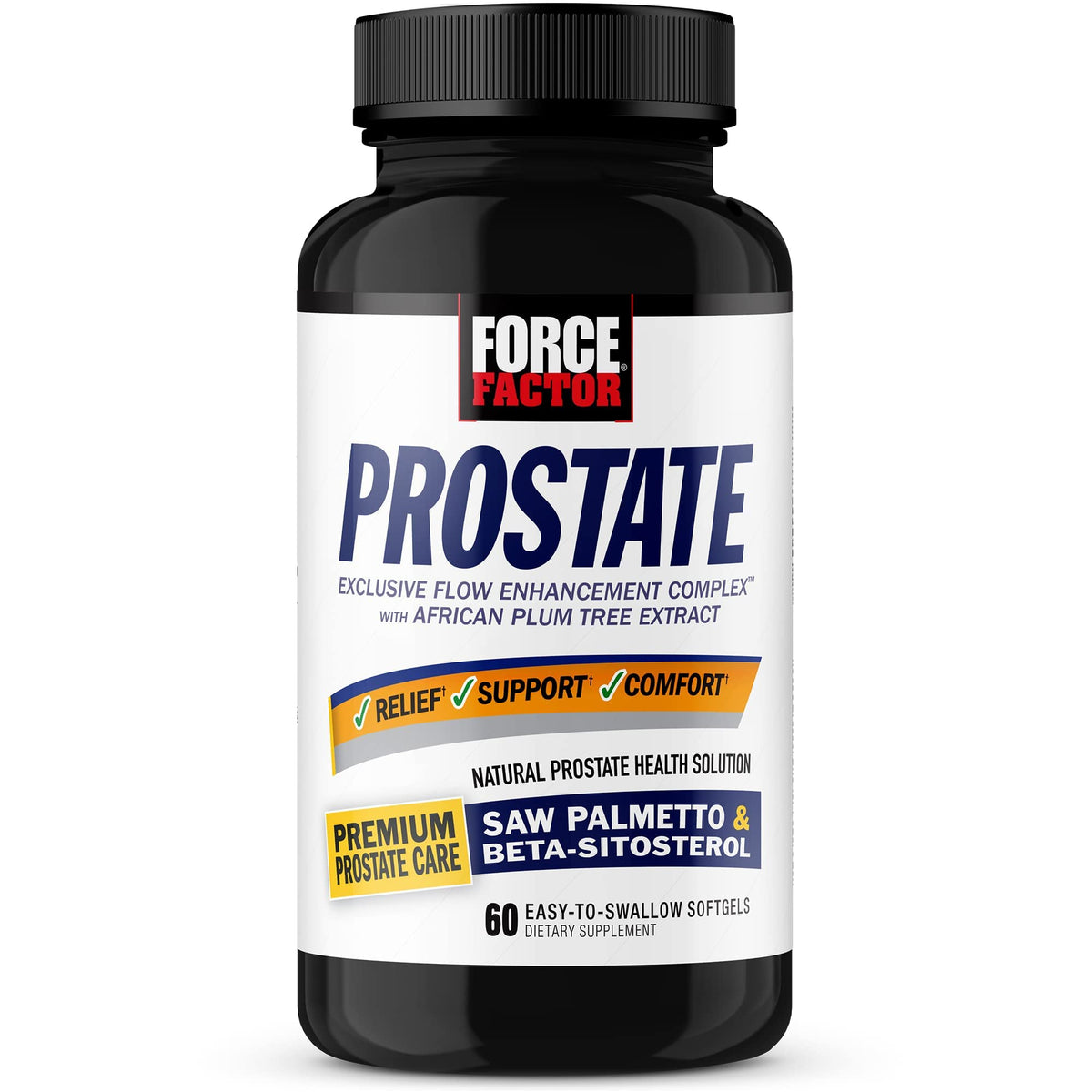 Force Factor Prostate Support Supplement front view