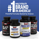 Force Factor Prostate Support Supplement on a wooden table