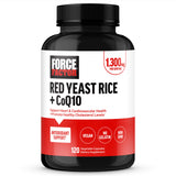Force Factor Red Yeast Rice + CoQ10 supplement front view