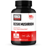 Force Factor Reishi Mushroom Capsules front view with label