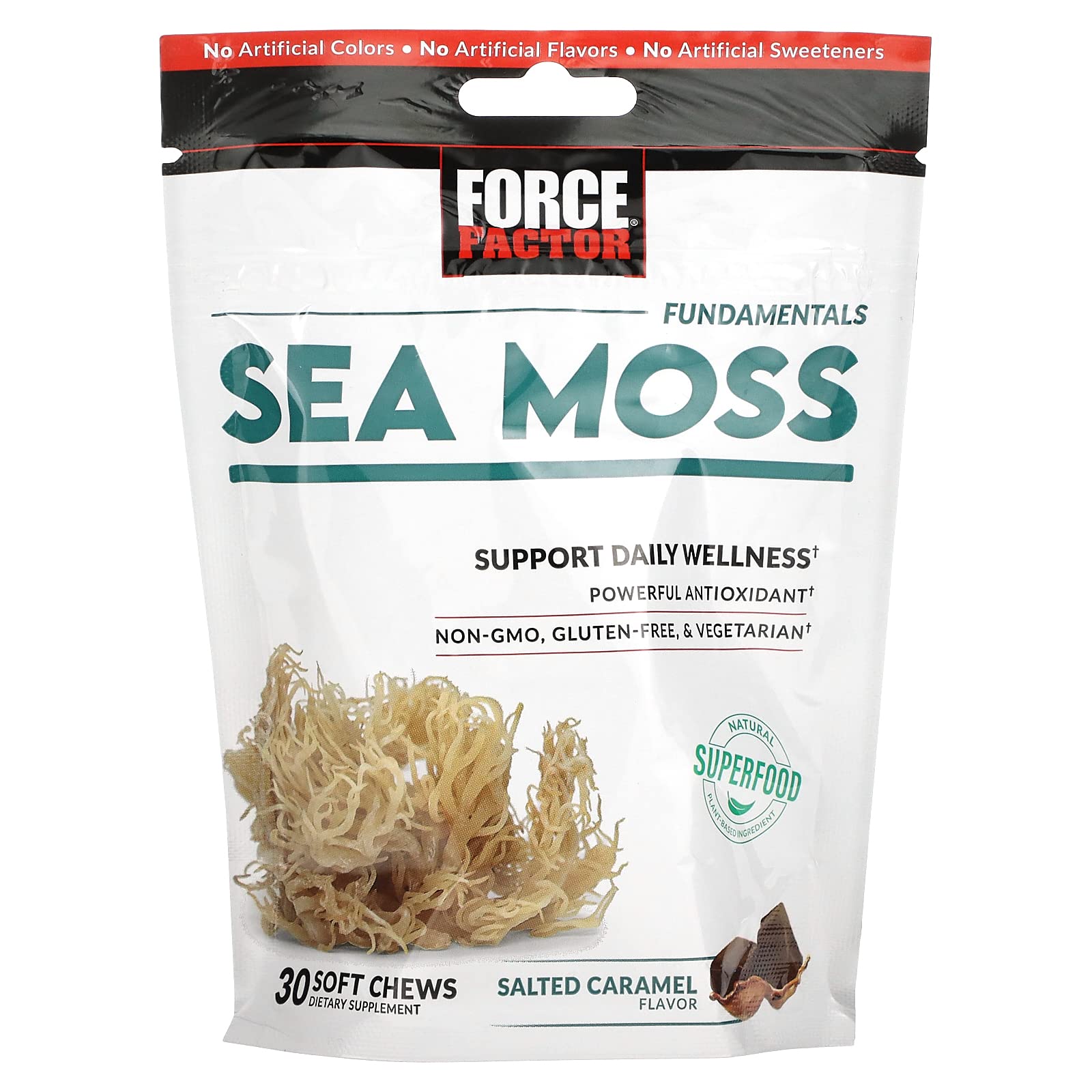 Force Factor Sea Moss Soft Chews front view packaging