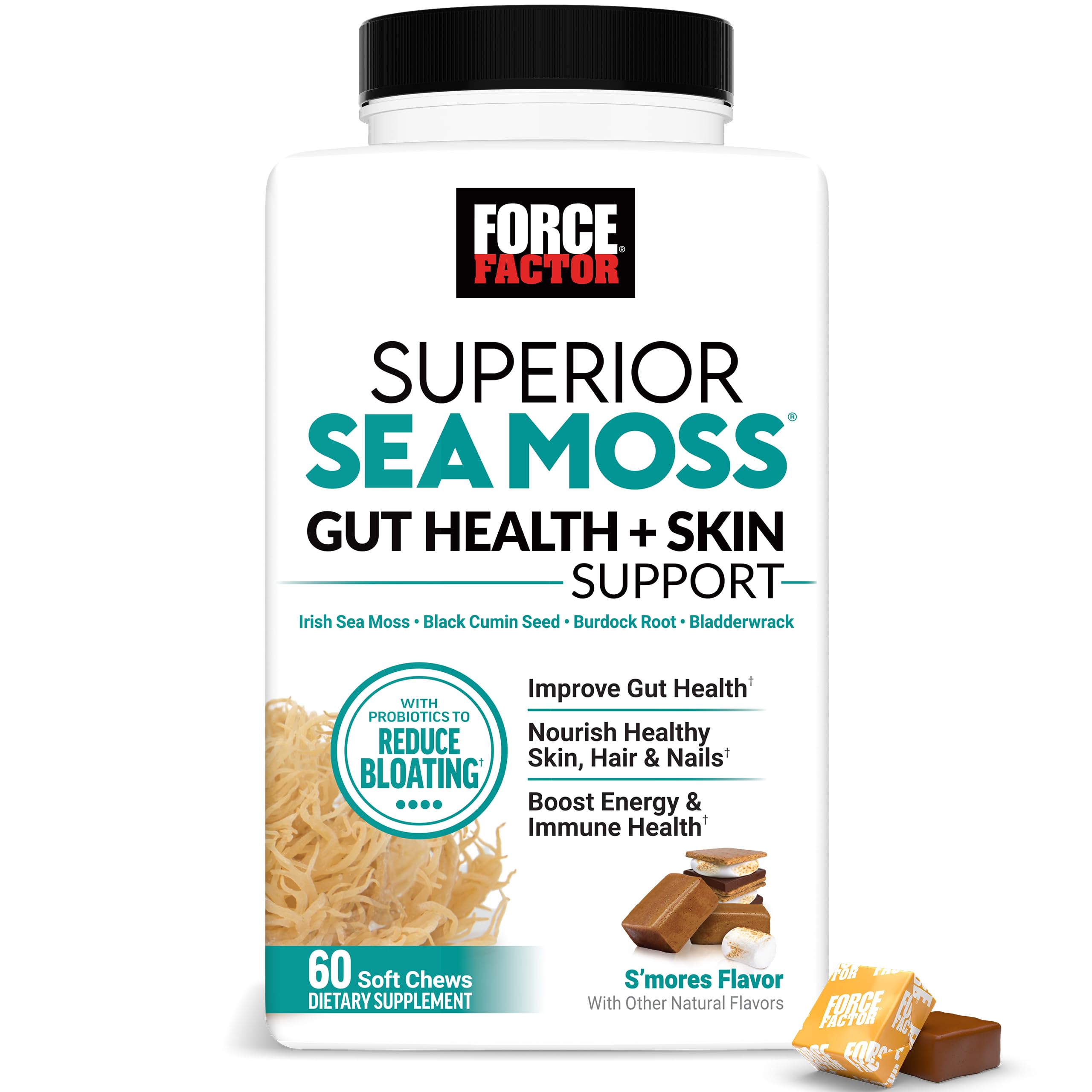 Force Factor Sea Moss Soft Chews packaging front view