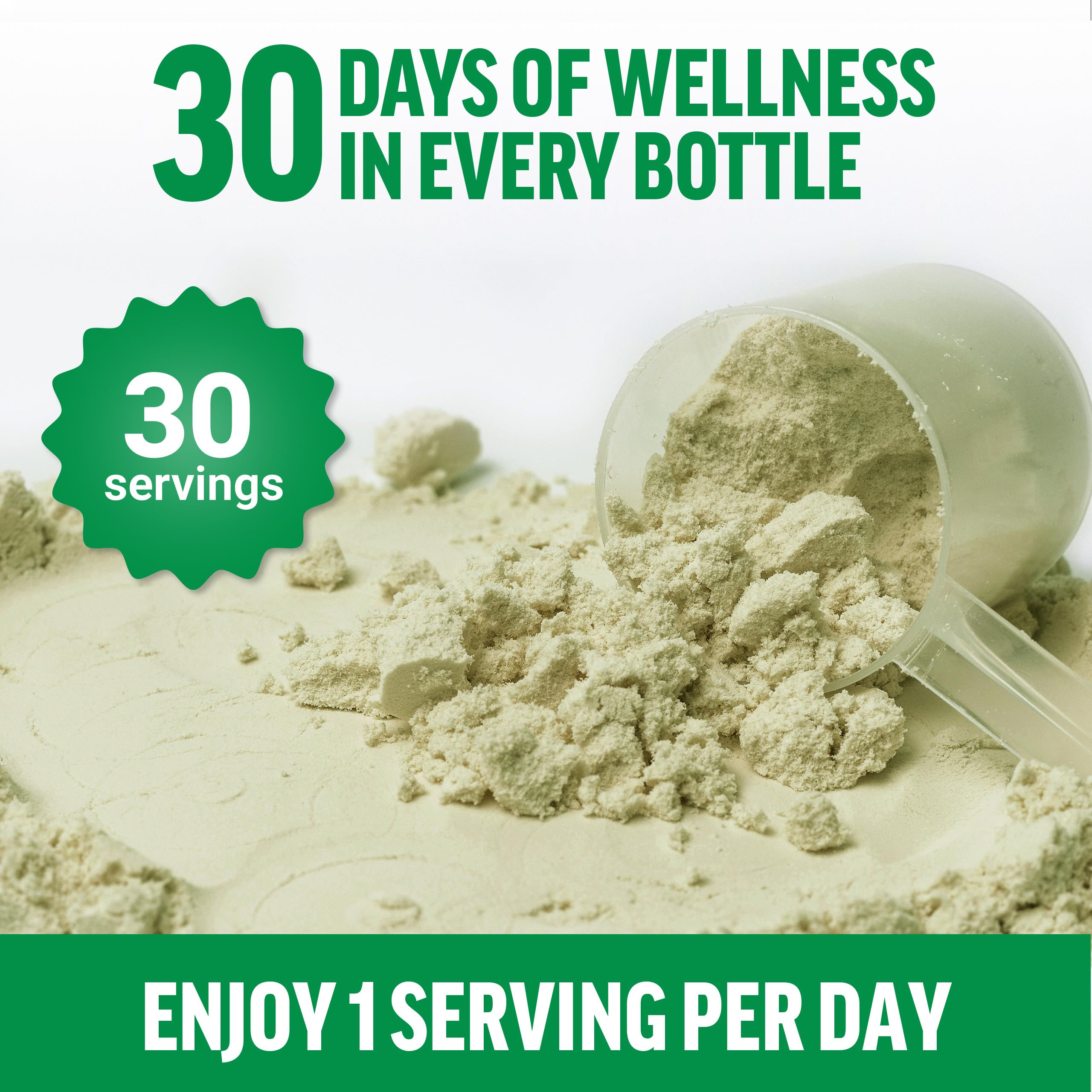 Force Factor Smarter Greens Daily Wellness Powder 567g packaging
