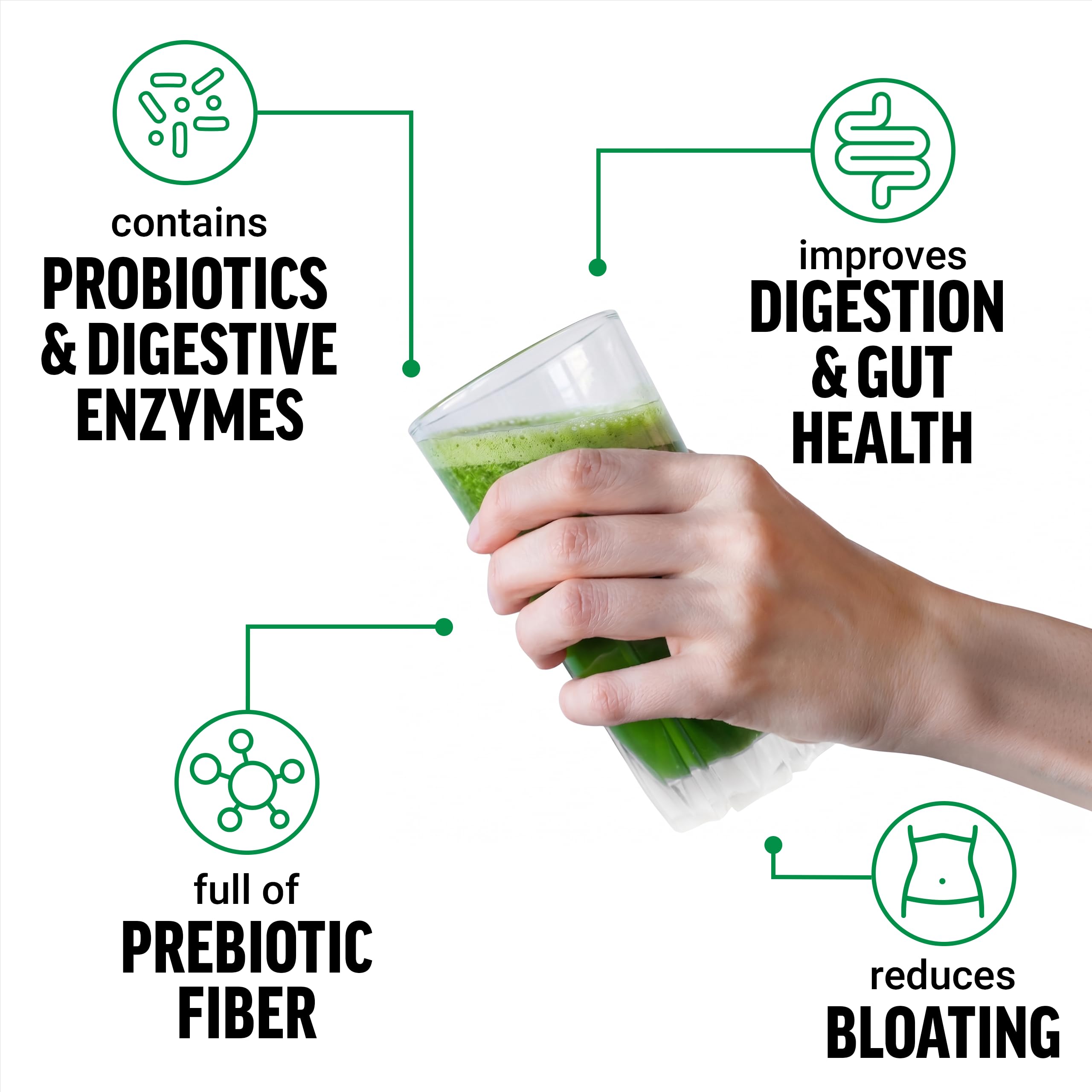 Force Factor Smarter Greens Superfood Powder 374g packaging