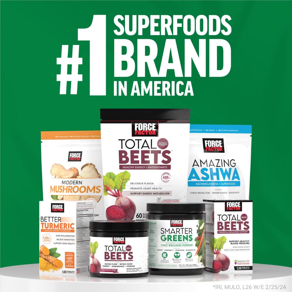 Force Factor Smarter Greens Superfoods + Energy Powder close-up