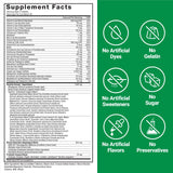 Force Factor Smarter Greens Tablets with a measuring spoon