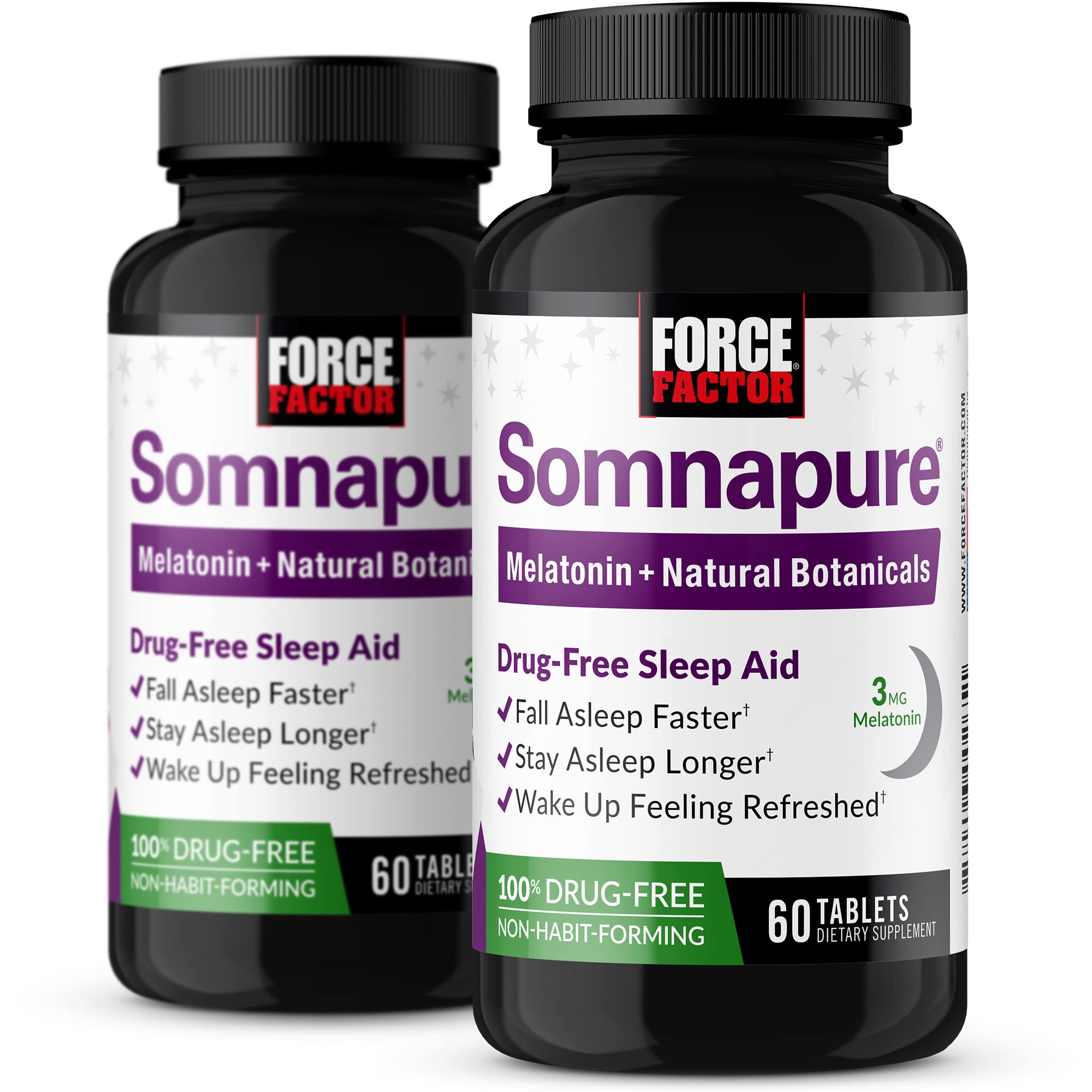Force Factor Somnapure Sleep Aid 120 Tablets front view
