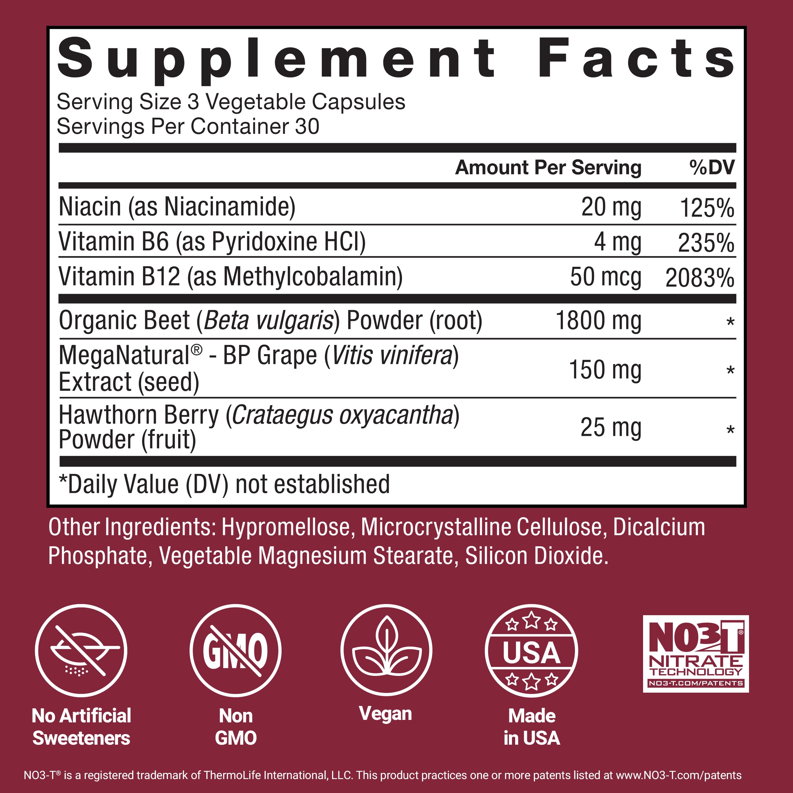 Force Factor Total Beets Beet Root Capsules 1800mg close-up