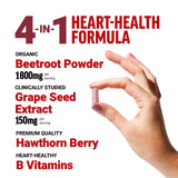 Force Factor Total Beets Beet Root Capsules 1800mg side view