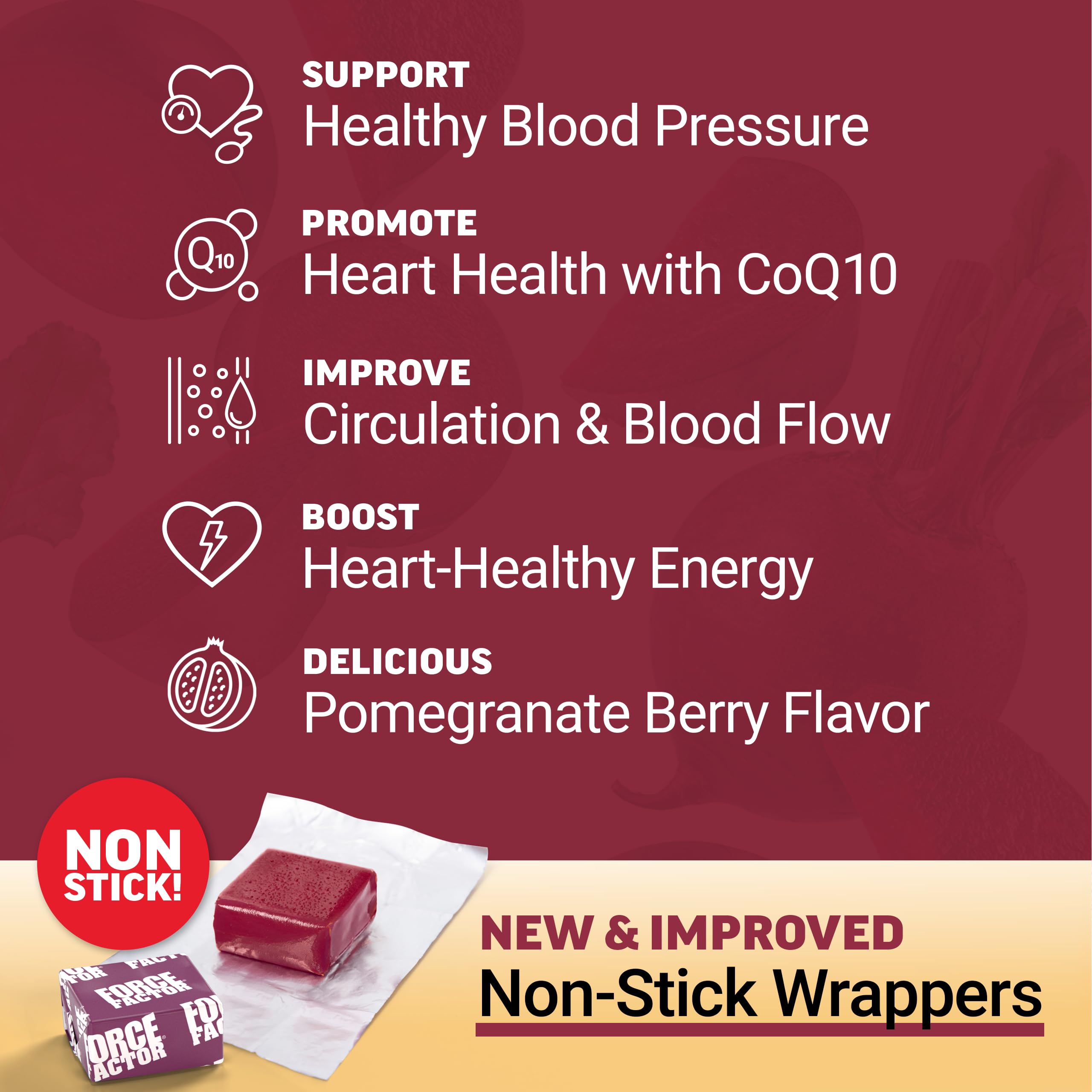 Force Factor Total Beets daily wellness Soft Chews ingredients list