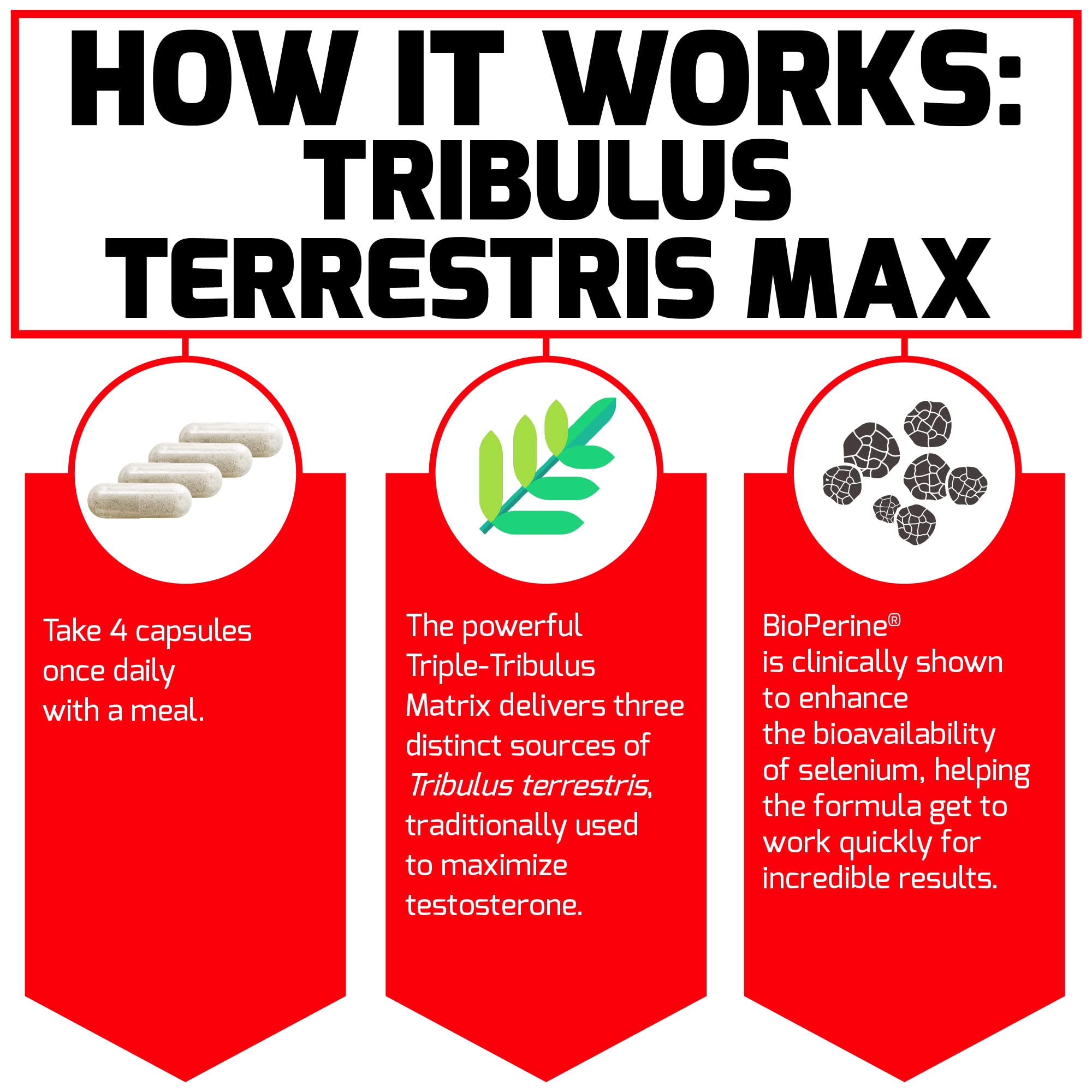 Force Factor Tribulus Terrestris Max 2000mg capsules close-up