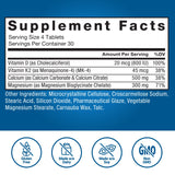 Force Factor Ultimate Magnesium Bone & Muscle product with a glass of water
