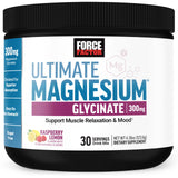 Force Factor Ultimate Magnesium Glycinate Raspberry Lemon drink mix front view