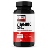 Force Factor Vitamin C 1000mg tablet front view