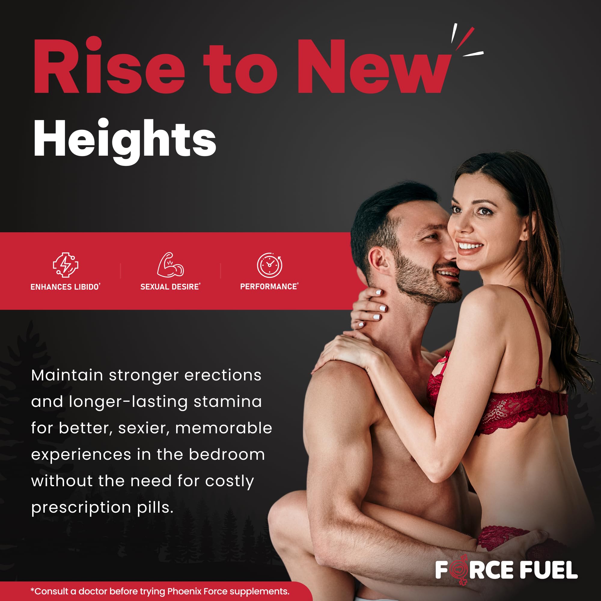 FORCE FUEL Male Performance Supplement bottle with label