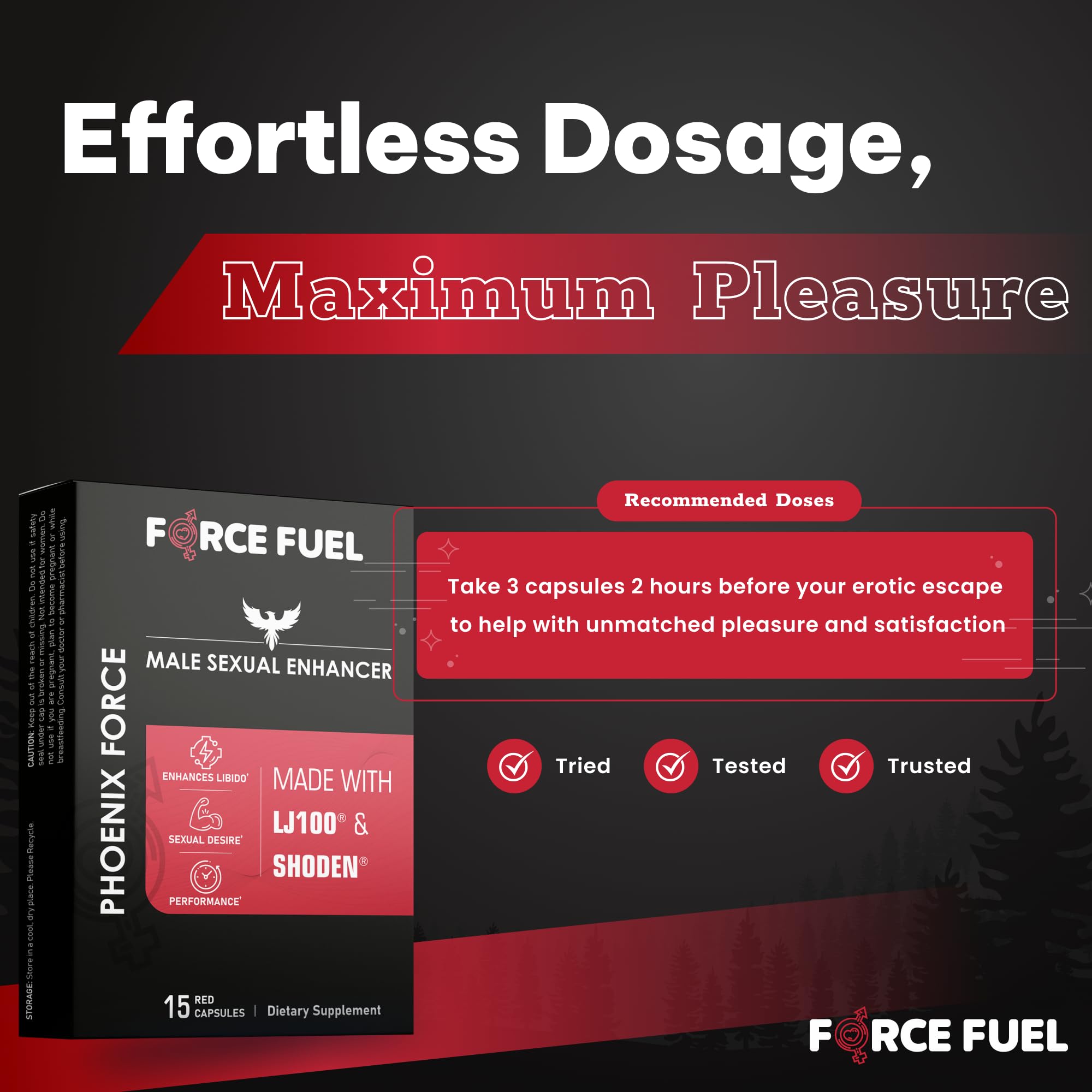 FORCE FUEL Male Performance Supplement in lifestyle setting