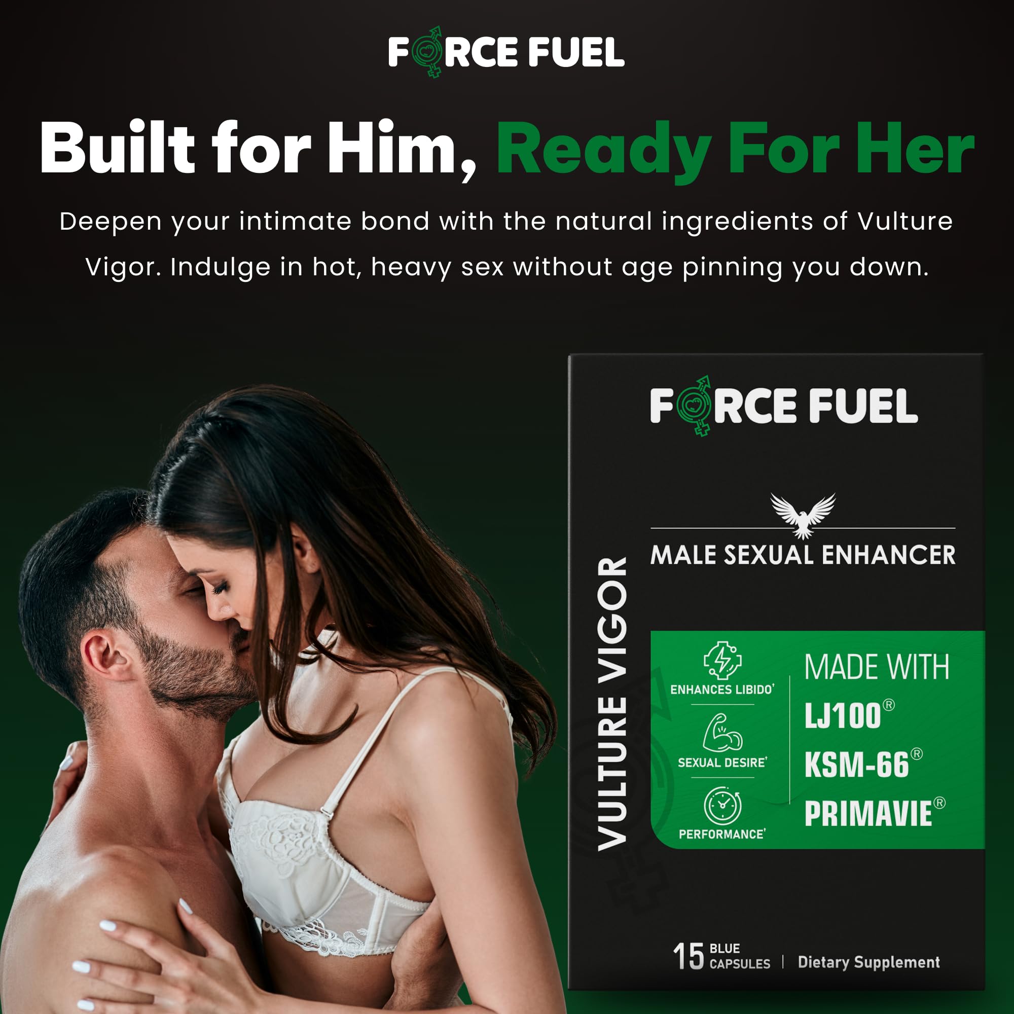 FORCE FUEL Vulture Vigor supplement box with capsules