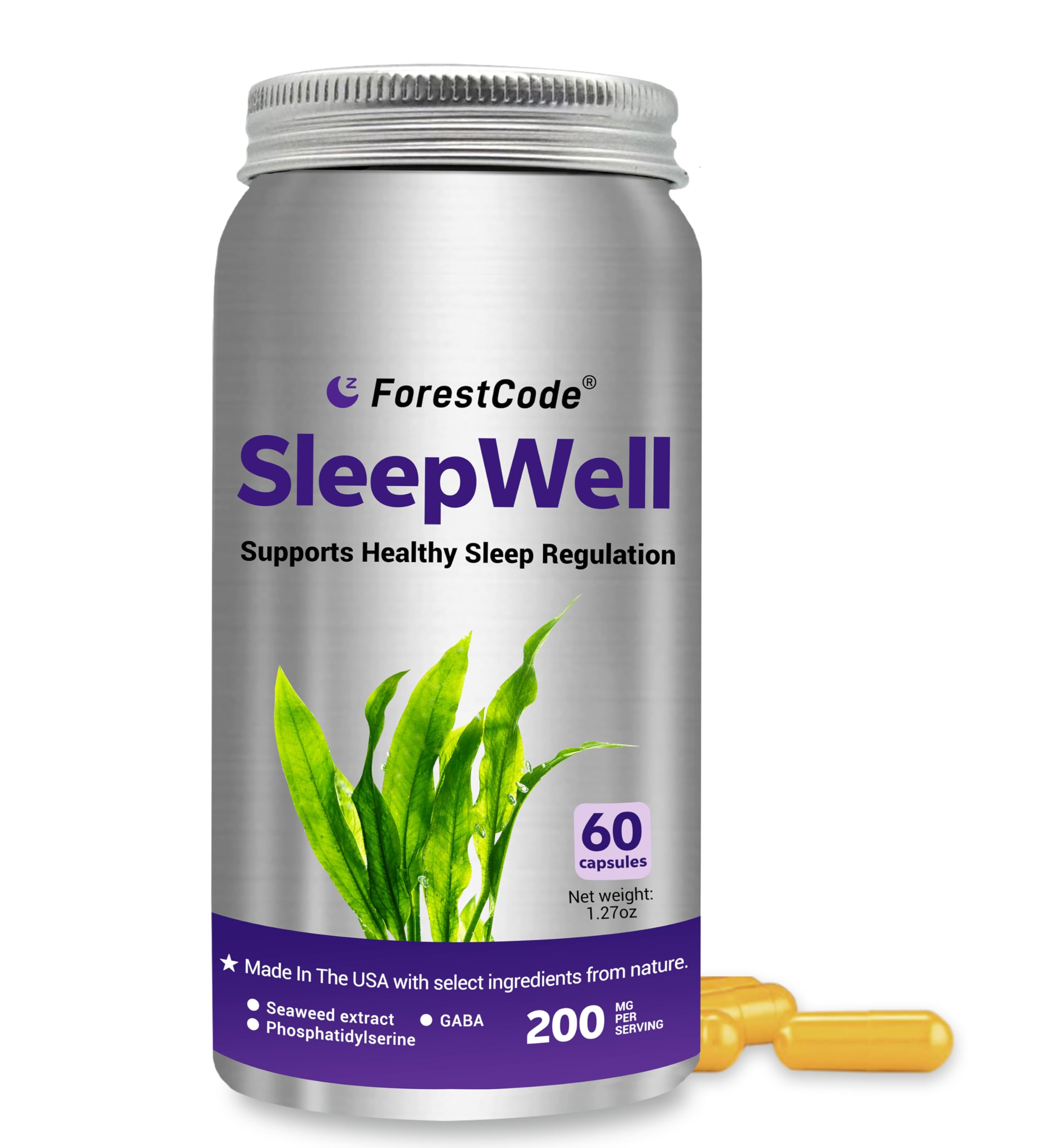 ForestCode Sleep Aid Supplement bottle front view