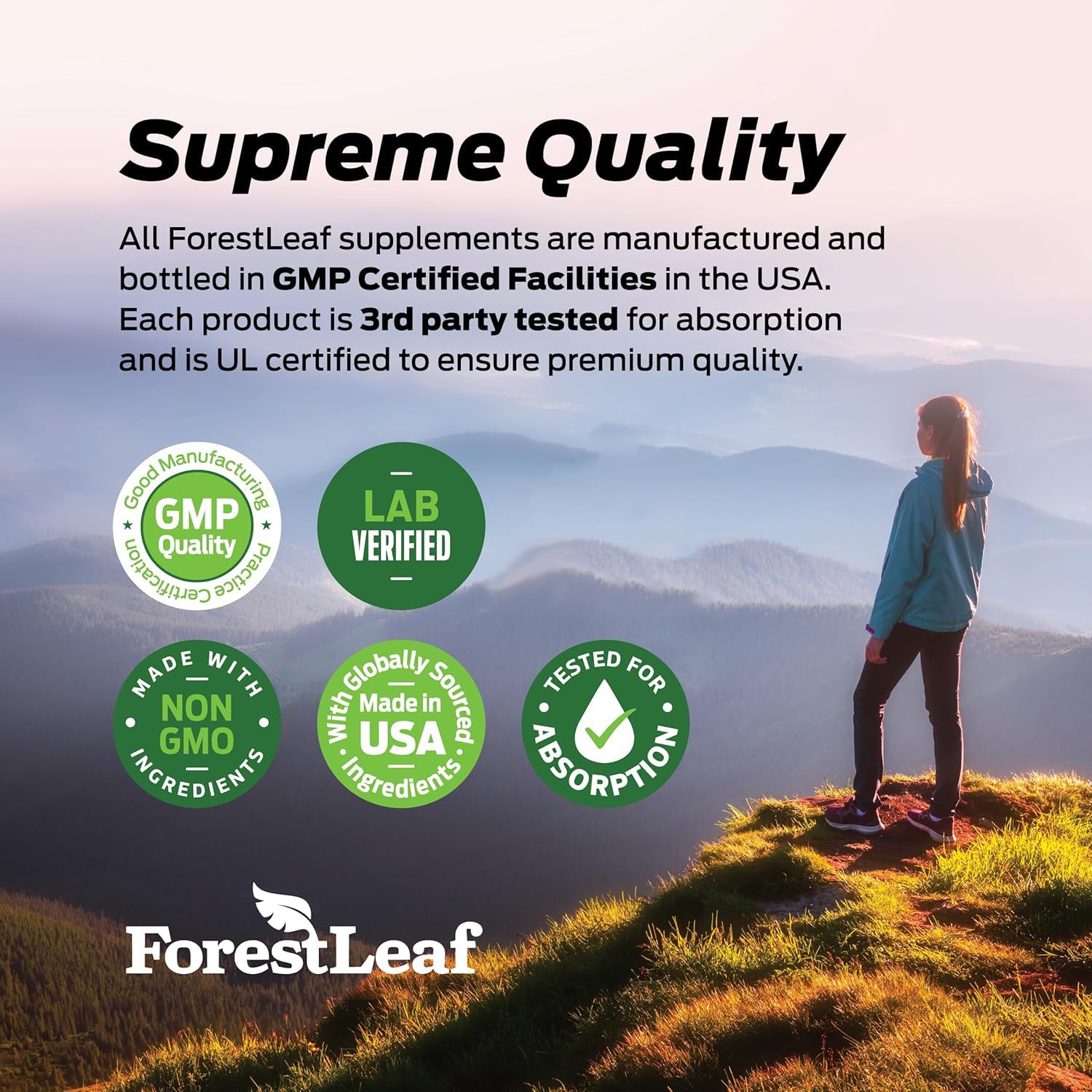 ForestLeaf Beef Liver Capsules with grass background