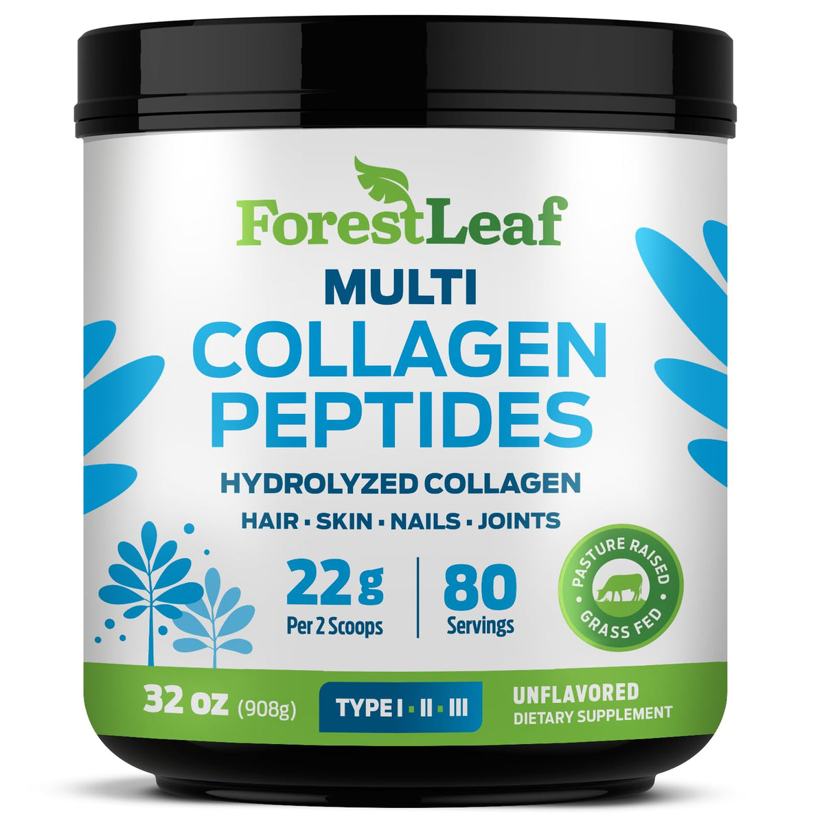 ForestLeaf Collagen Powder 902g front view