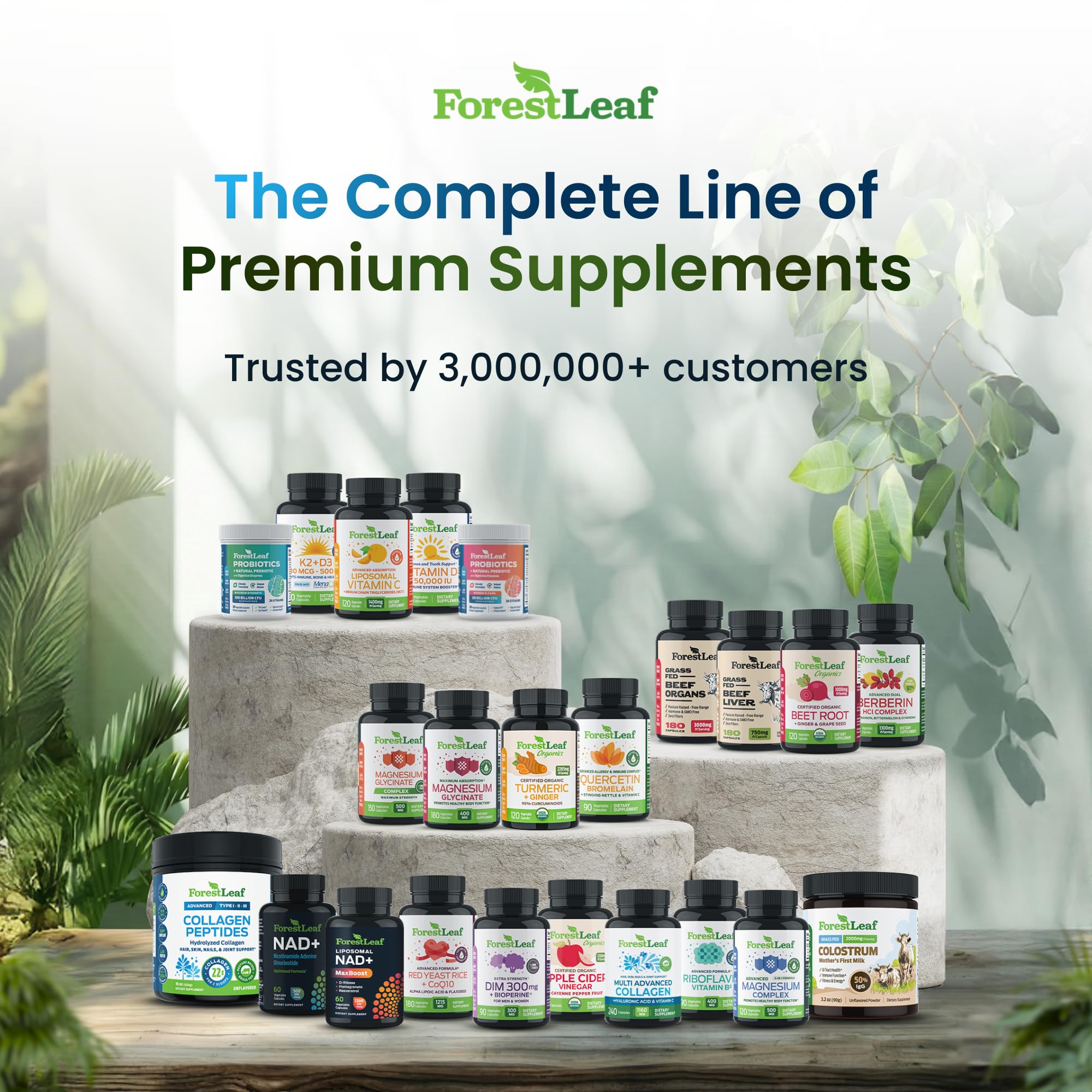 ForestLeaf Hyaluronic Acid Capsules in hand