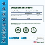 ForestLeaf Hyaluronic Acid Capsules with Vitamin C ingredients
