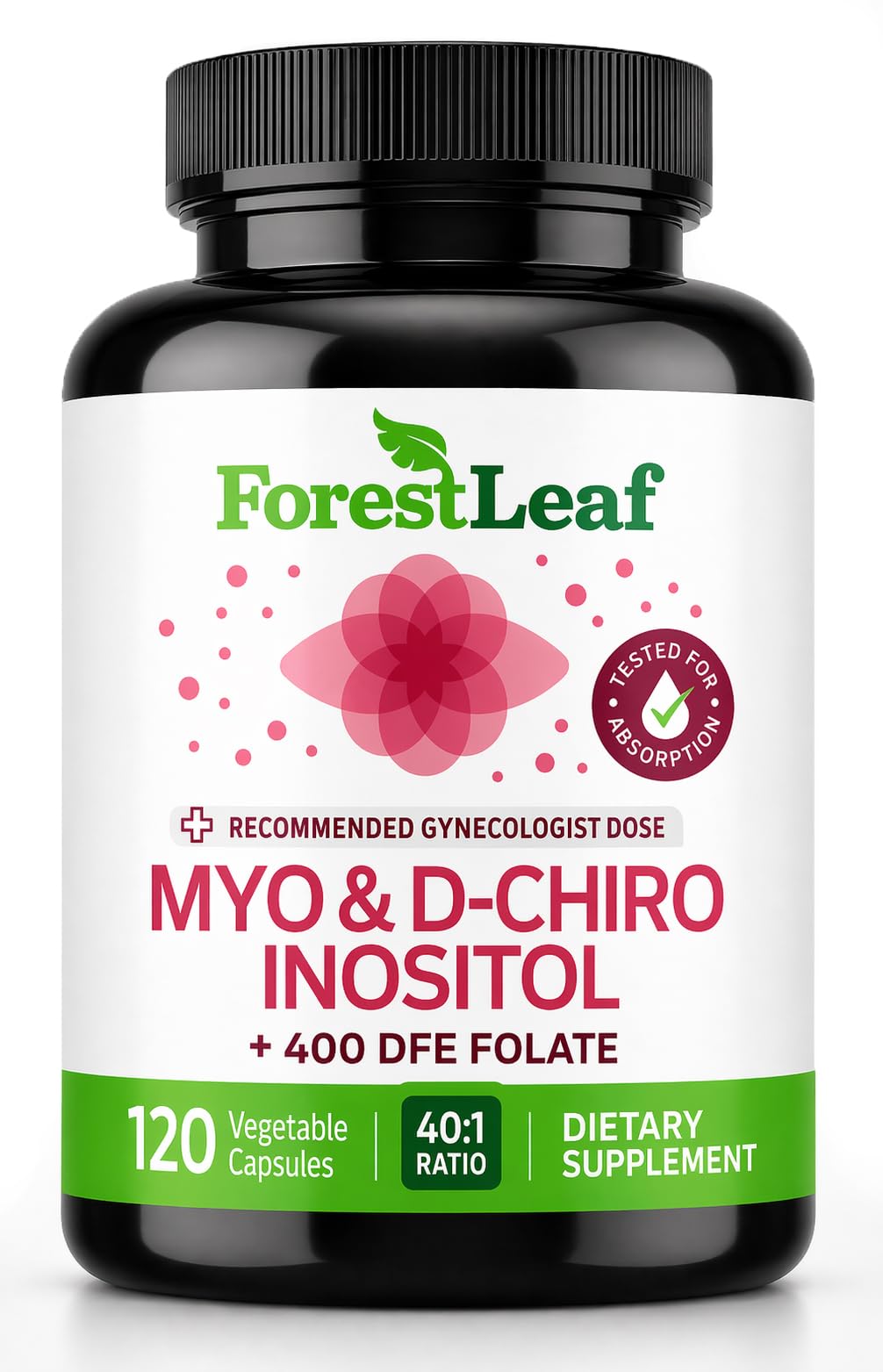 ForestLeaf Inositol Supplement front view of packaging