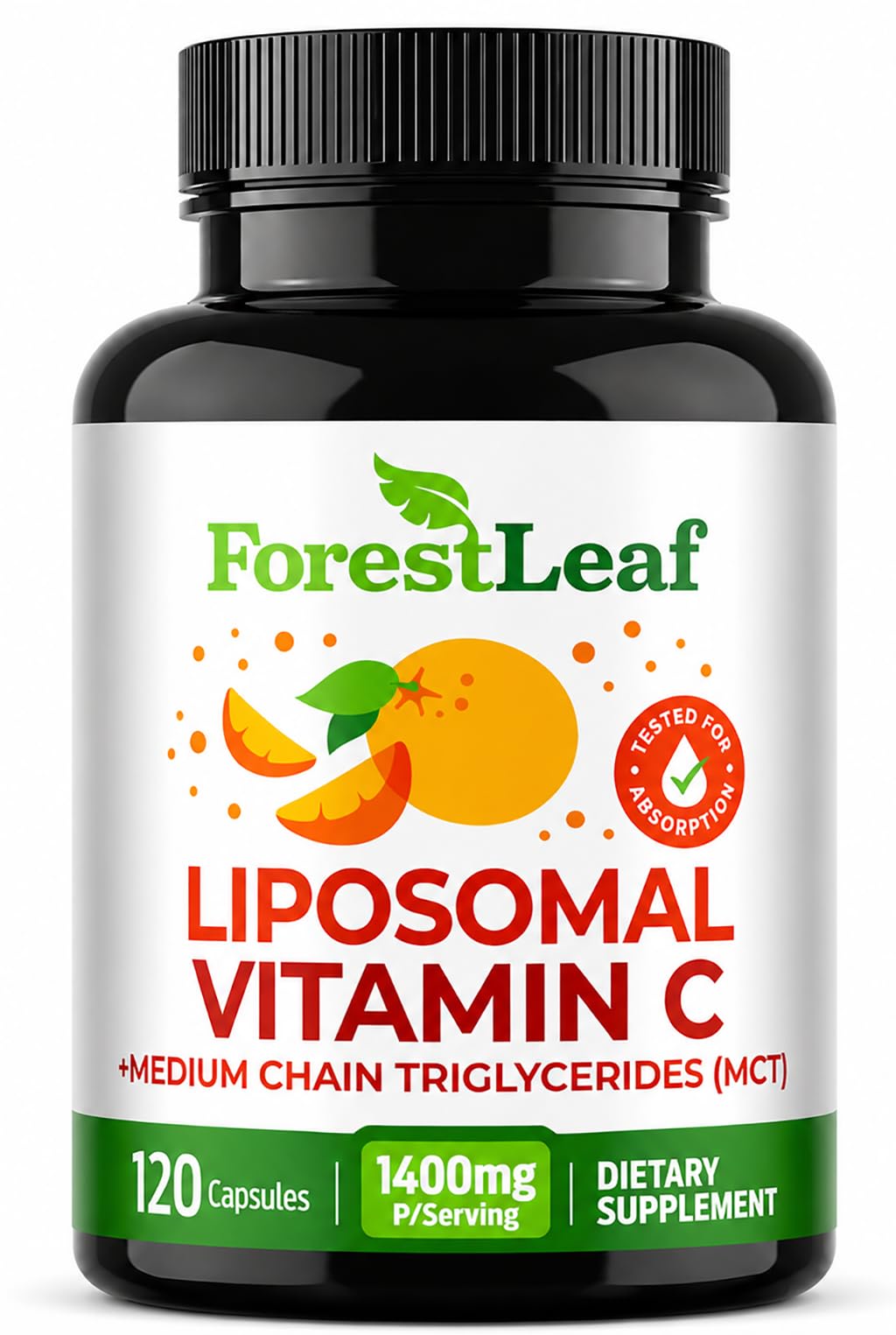 ForestLeaf Liposomal Vitamin C 1000mg bottle front view