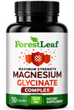 ForestLeaf Magnesium Glycinate Supplement 400mg front view