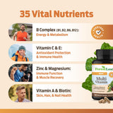 ForestLeaf Men's Multivitamin Capsules side view