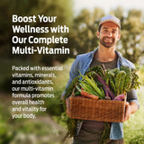 ForestLeaf Men's Multivitamin Capsules with a glass of water
