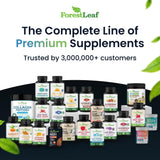 ForestLeaf NAD+ Supplement 500mg on a wooden table