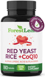 ForestLeaf Red Yeast Rice capsules in a lifestyle setting