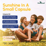 ForestLeaf Vitamin D3 50,000 IU capsules side view